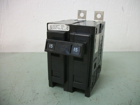 CUTLER-HAMMER BA CIRCUIT BREAKER BAB2015 15AMP 240VOLT 2POLE NOB