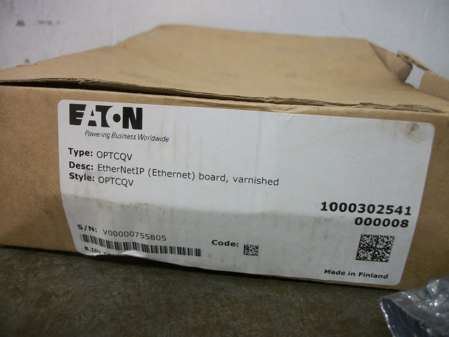 CUTLER-HAMMER ETHERNET/IP (ETHERNET) BOARD OPTCQV NIB