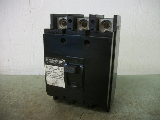 SQUARE D Q2L CIRCUIT BREAKER Q2L32225 225AMP 240VOLT 3POLE
