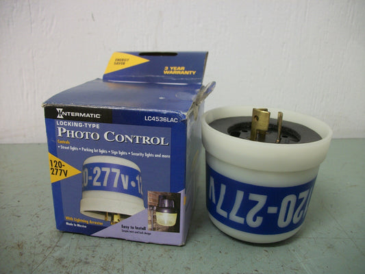 INTERMATIC LOCKING-TYPE PHOTO CONTROL SENSOR LC4536LAC 120-277VOLT NIB