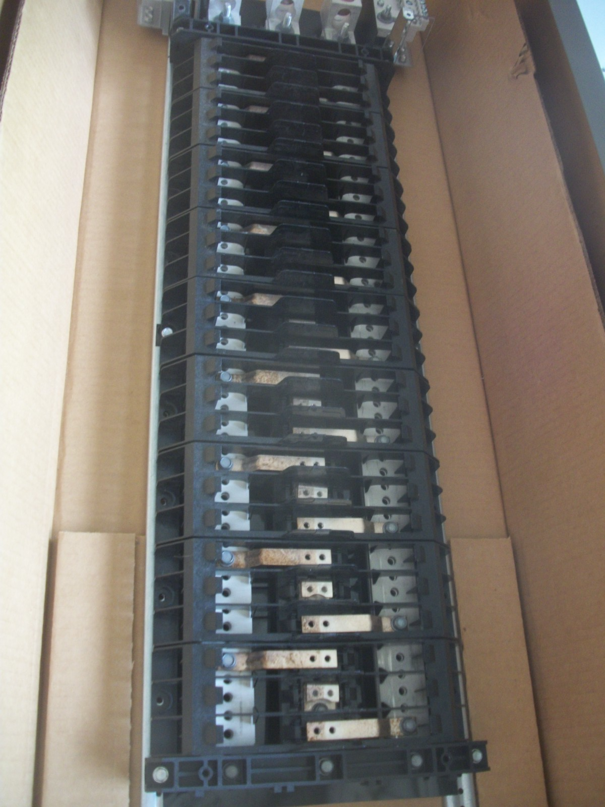 GE A-SERIES II 64" PANELBOARD INTERIOR AQF3544MBX & BOX ENCLOSURE AB64B NIB