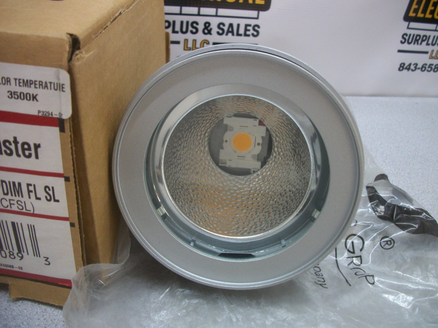 JUNO TRAC-MASTER SILVER LED FLOOD LIGHT T254L G2 35K 90CRI-PDIM FL SL NIB