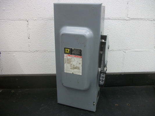 SQUARE D DISCONNECT TYPE 1 H363N 100AMP 600VOLT 3POLE FUSIBLE