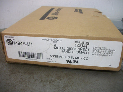 ALLEN-BRADLEY SMALL METAL DISCONNECT HANDLE 1494F-M1 NIB