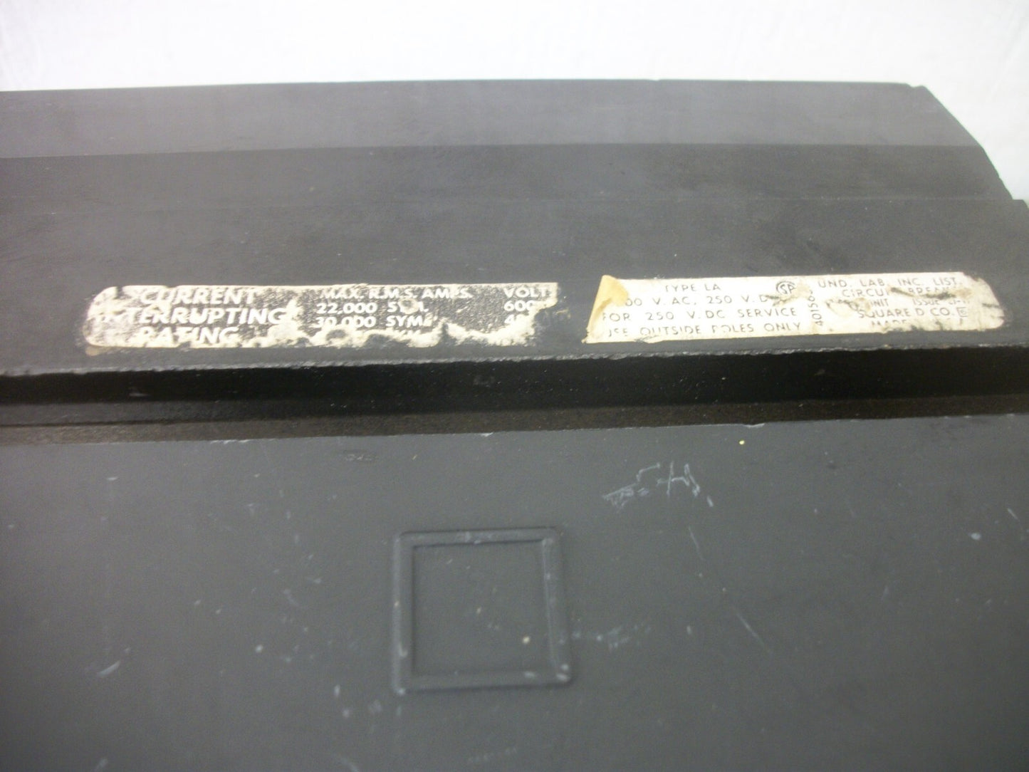 SQUARE D I-LINE LA CIRCUIT BREAKER LA36350 350AMP 600VOLT 3POLE BLACK