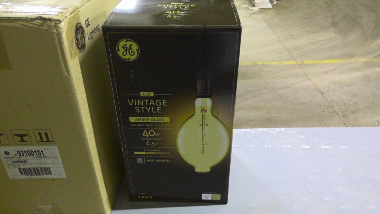 GE 93100101 BOX OF 2 LED VINTAGE STYLE BULBS LED6DBT56ES-V2K-1 NIB