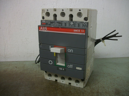 ABB SACE S3 S3N CIRCUIT BREAKER 100AMP 600VOLT 3POLE SHUNT AUX