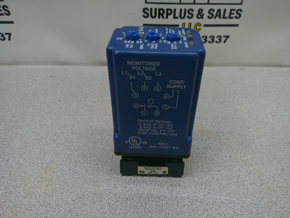 R-K ELECTRONICS 1PH OR 3PH VOLTAGE RELAY MVPL-24A-A1C 24VCOIL 200-600VAC SENSING