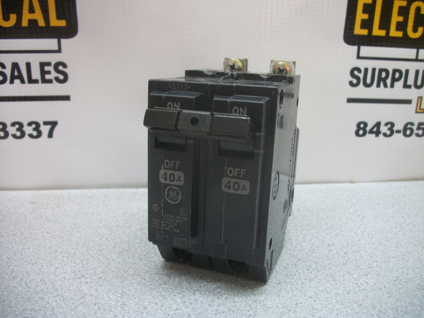 GE THQB CIRCUIT BREAKER THQB2140 40AMP 240VOLT 2POLE