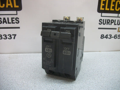 GE THQB CIRCUIT BREAKER THQB2140 40AMP 240VOLT 2POLE