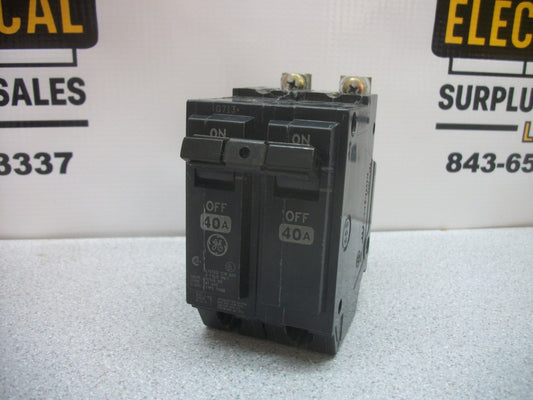 GE THQB CIRCUIT BREAKER THQB2140 40AMP 240VOLT 2POLE