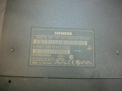 SIEMENS SIMATIC NET CP INDUSTRIAL ETHERNET MODULE 6GK7-443-1EX02-0XE0