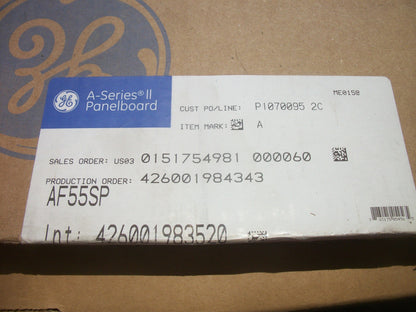 GE A-SERIES II 55" PANELBOARD SURFACE COVER DOOR AF55SP NIB
