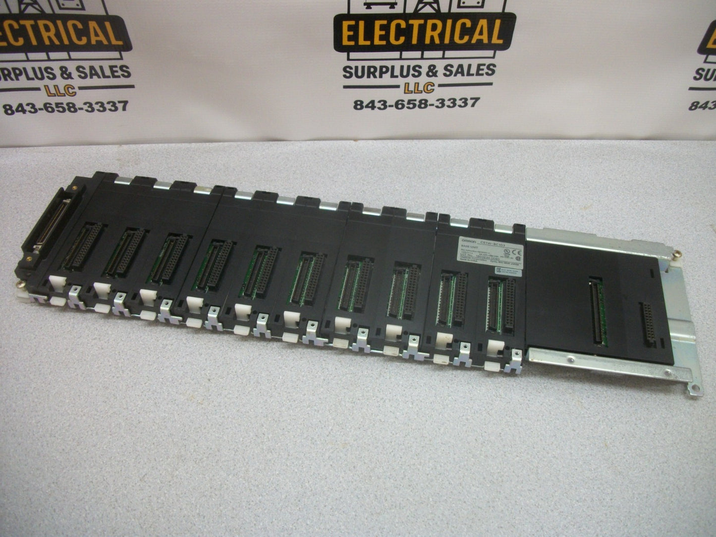 OMRON 10-SLOT PLC BASE UNIT CS1W-BC103