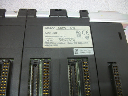 OMRON 5-SLOT PLC BASE UNIT CS1W-BI053