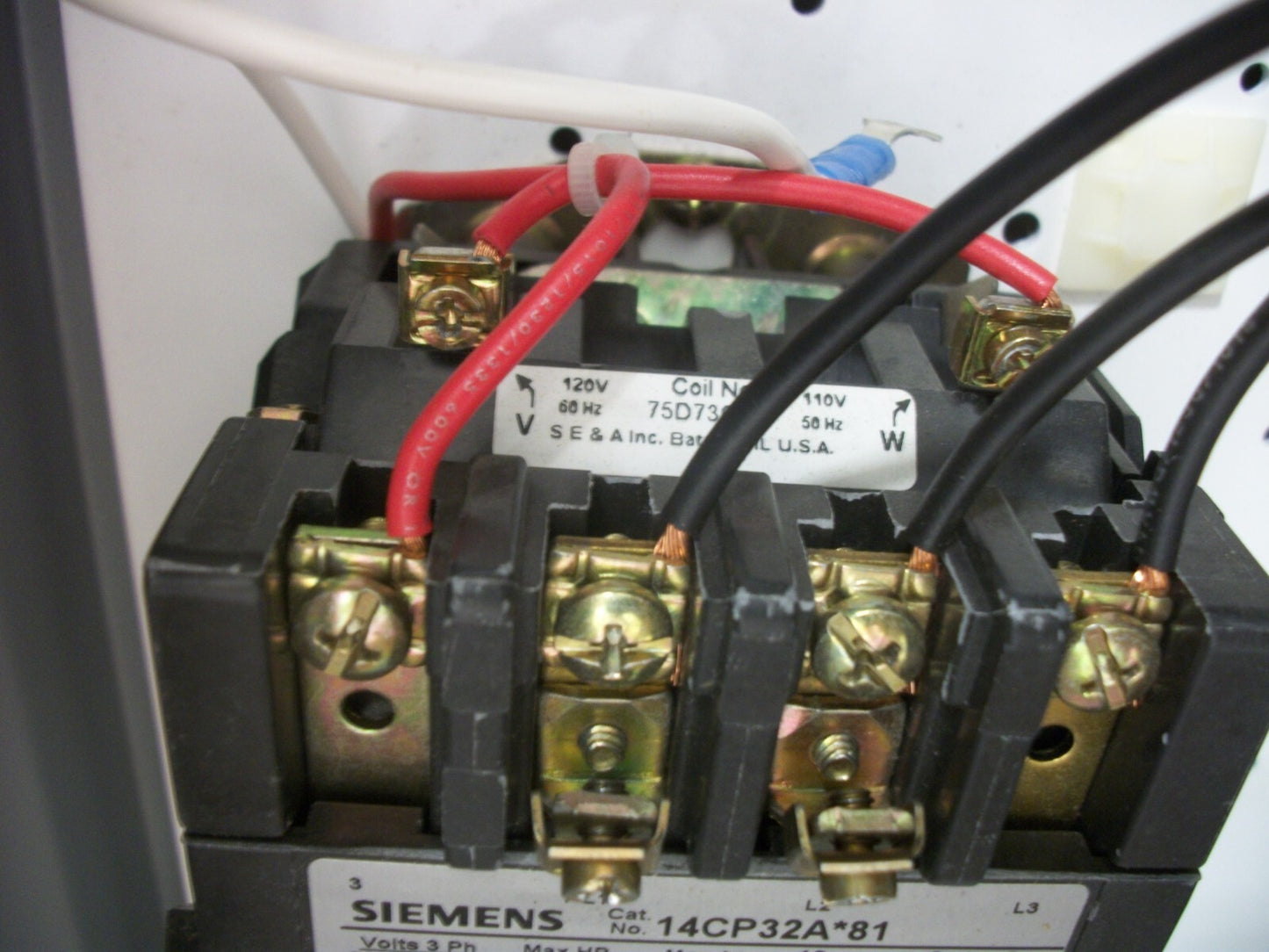 SIEMENS STARTER COMBO SIZE 0 TYPE 1 14CP32A*81 120VCOIL 10AMP BREAKER