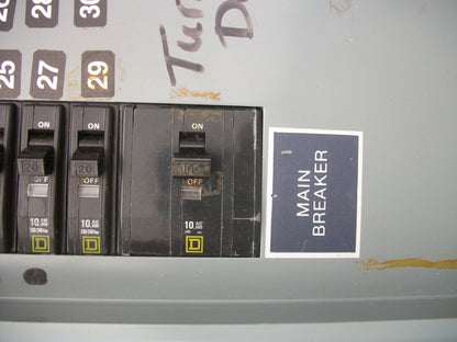 SQUARE D NQOD LOAD CENTER PANELBOARD NQOD430M100 100A 208Y/120/240V 100A MAIN