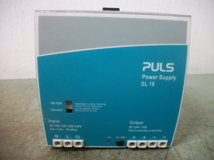 PULS SL10 POWER SUPPLY SL10.100 24-28VDC 10AMP 240WATT