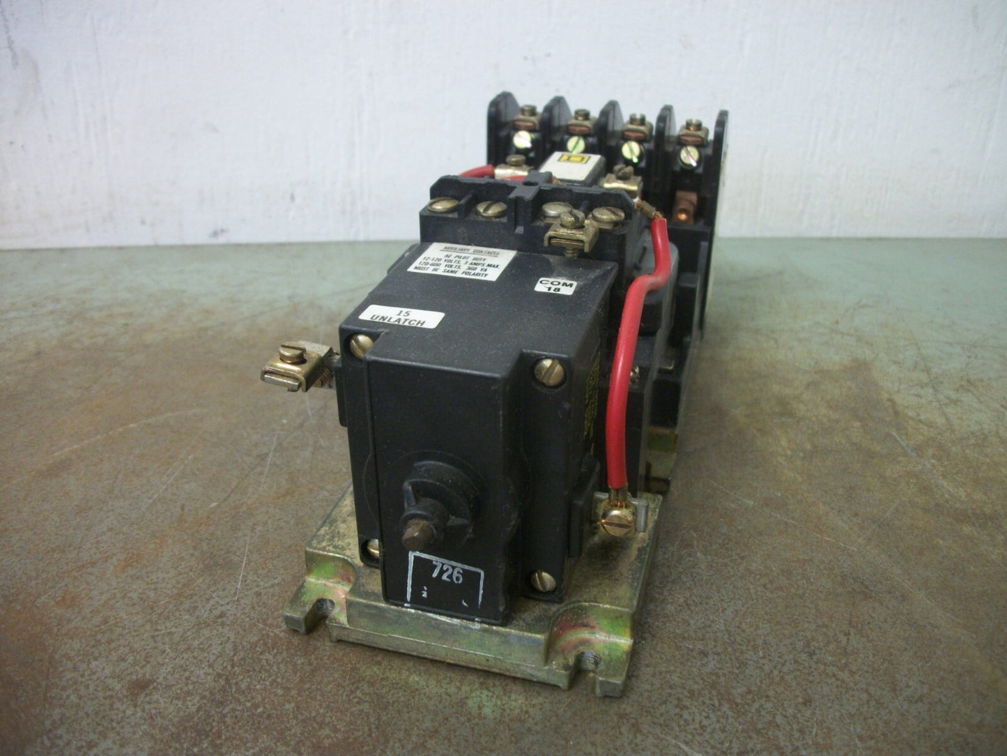 SQUARE D 20AMP 4POLE LIGHTING CONTACTOR 8903LX040 120VCOIL