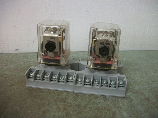 POTTER & BRUMFIELD LOT OF 2 RELAYS KRP-14AG-240 240VCOIL