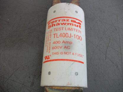 FERRAZ-SHAWMUT TEST LIMITER FUSE TL400J-100 400AMP 600VOLT