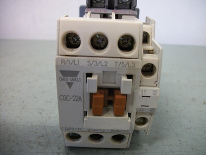 CARLO GAVAZZI CONTACTOR CGC-22A(D) 32AMP 24VCOIL 3PH 600V 15HP