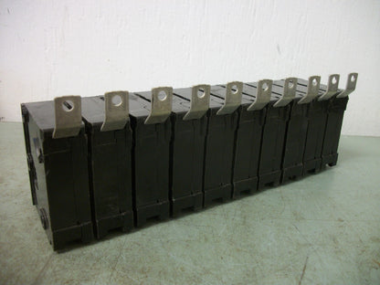SIEMENS LOT OF 10 BL CIRCUIT BREAKERS B115 15AMP 240VOLT 1POLE