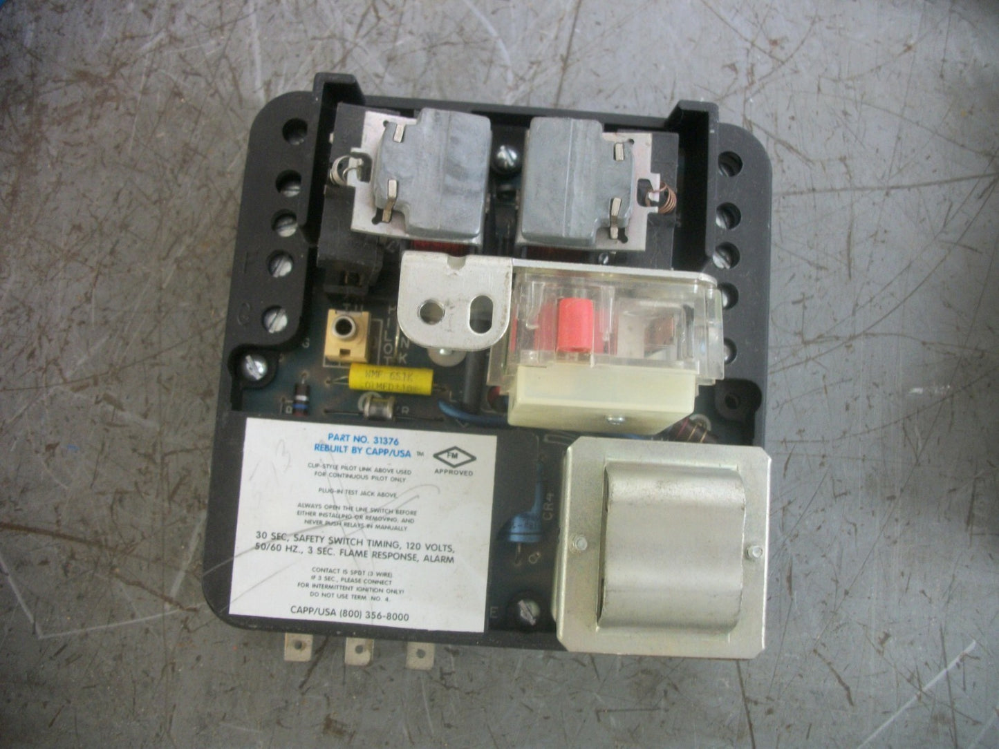 HONEYWELL CAPP USA FLAME RELAY BURNER CONTROL 31376