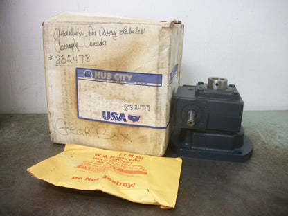 HUB CITY 10:1 RATIO 832478 GEAR BOX SPEED REDUCER 0220-60263 NIB