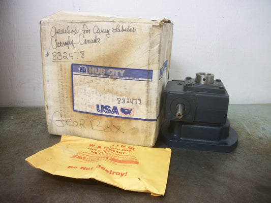 HUB CITY 10:1 RATIO 832478 GEAR BOX SPEED REDUCER 0220-60263 NIB