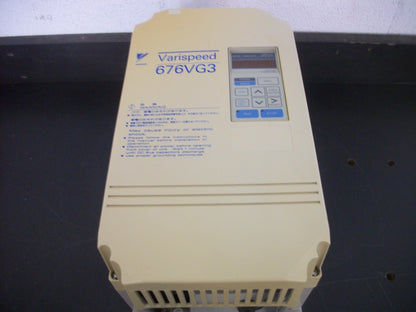 YASKAWA 10HP VARIABLE FREQUENCY DRIVE CIMR-VGV47P5 460VOLT 3PH 10KVA