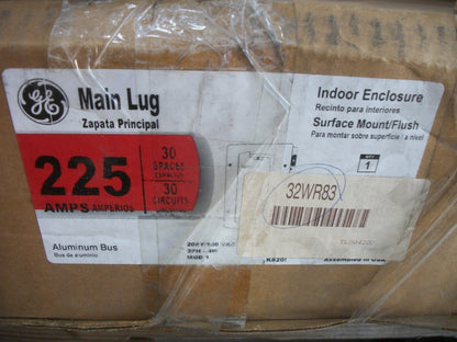 GE LOAD CENTER PANELBOARD TL30422C 225AMP 208Y/120V 3PH NIB