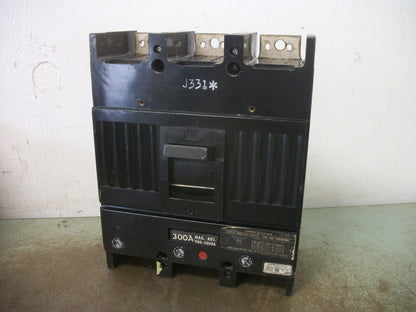 GE TJK CIRCUIT BREAKER TJK436F000 400AMP 600VOLT 3POLE W/300A TRIP