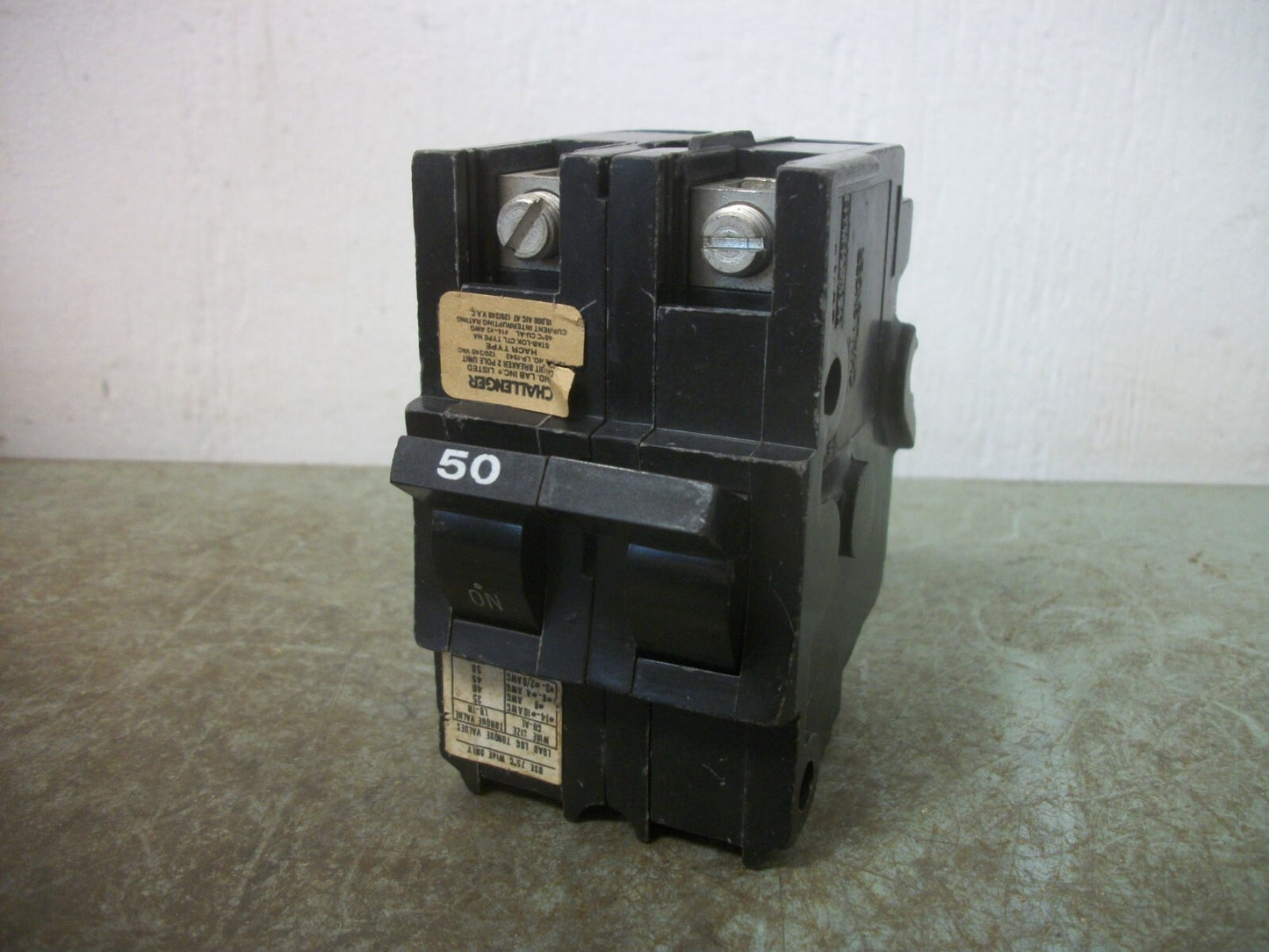 CHALLENGER NA CIRCUIT BREAKER NA250 50AMP 240VOLT 2POLE NOB