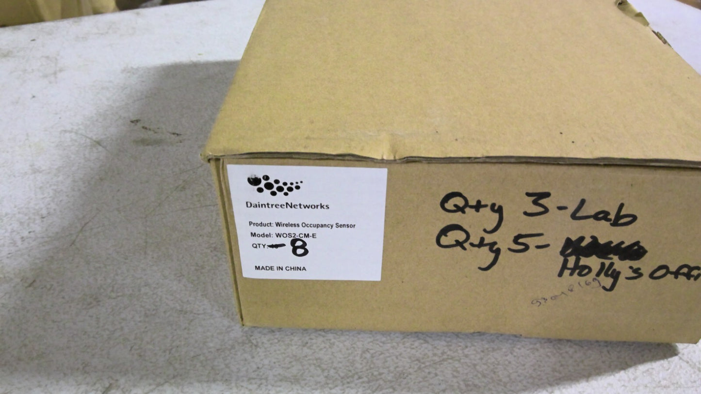 DAINTREE NETWORKS BOX OF 8 WIRELESS OCCUPANCY SENSORS WOS2-CM-E NIB