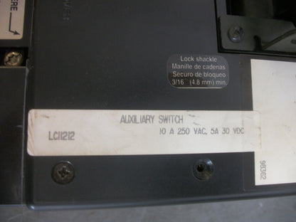 SQUARE D ELECTRONIC TRIP CIRCUIT BREAKER LE36450LS 600AMP 600VOLT 3POLE W/UV&AUX