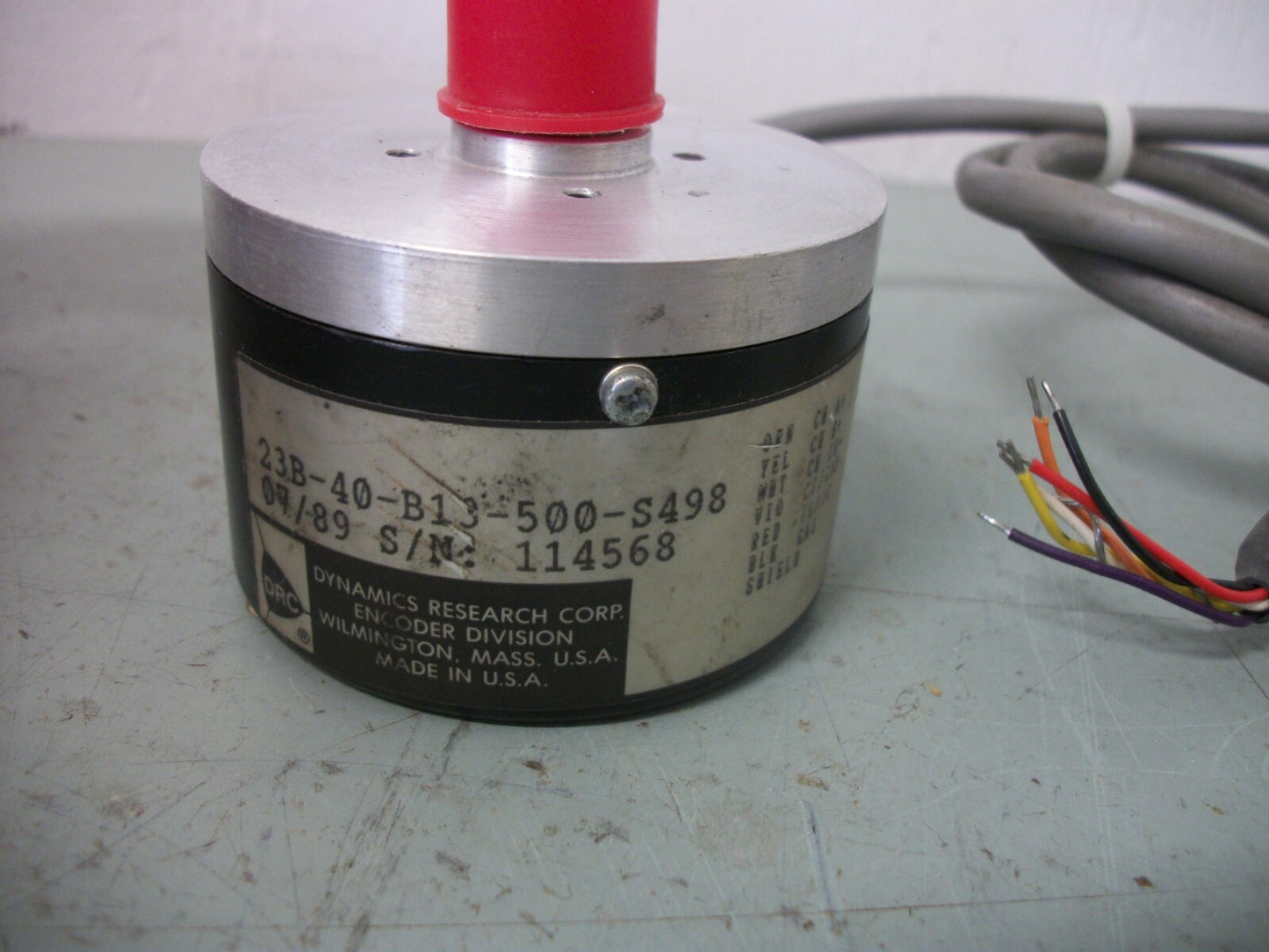 DYNAMICS RESEARCH CORP ENCODER UNIT 23B-40-B13-500-S498 NOB