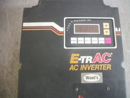 TB WOOD'S E-TRAC 2HP AC INVERTER DRIVE AFC2002-0B2 3KVA 230VOLT 3PH 8AMP