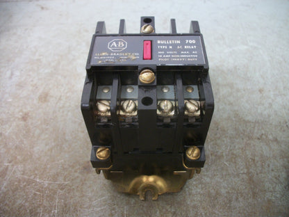 ALLEN-BRADLEY AC CONTROL RELAY SERIES B 700-N400A1 120VCOIL