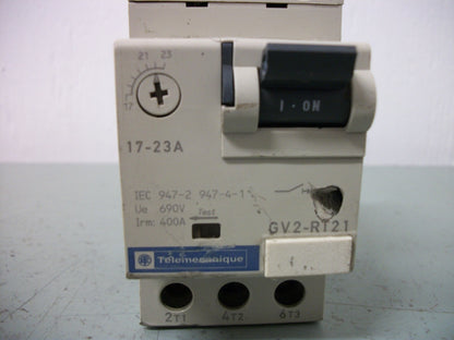TELEMECANIQUE MOTOR CIRCUIT BREAKER GV2-RT21 17-23AMP