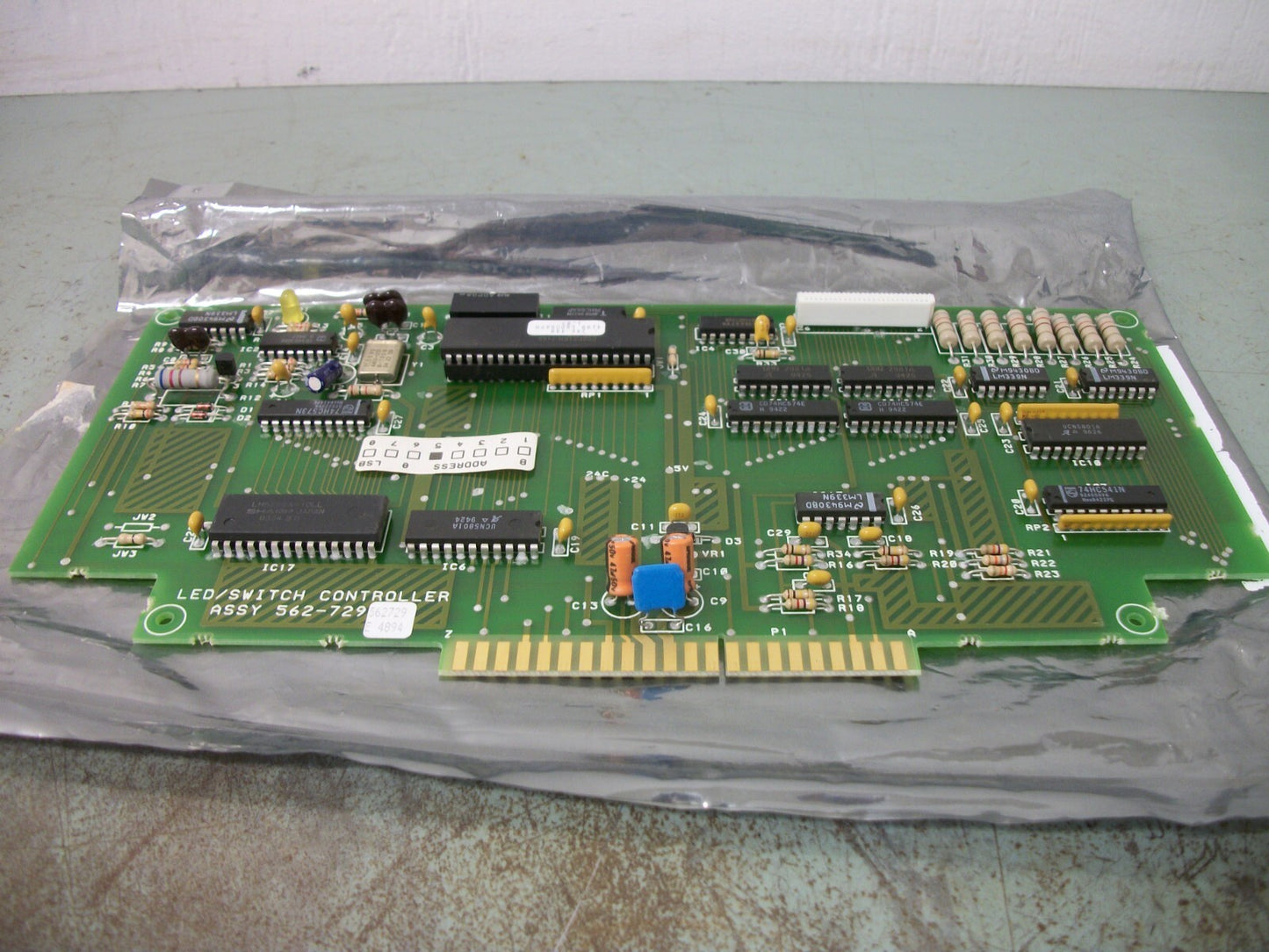 SIMPLEX TYCO 4100 LED/SWITCH CONTROLLER CIRCUIT BOARD 562-729 REV E