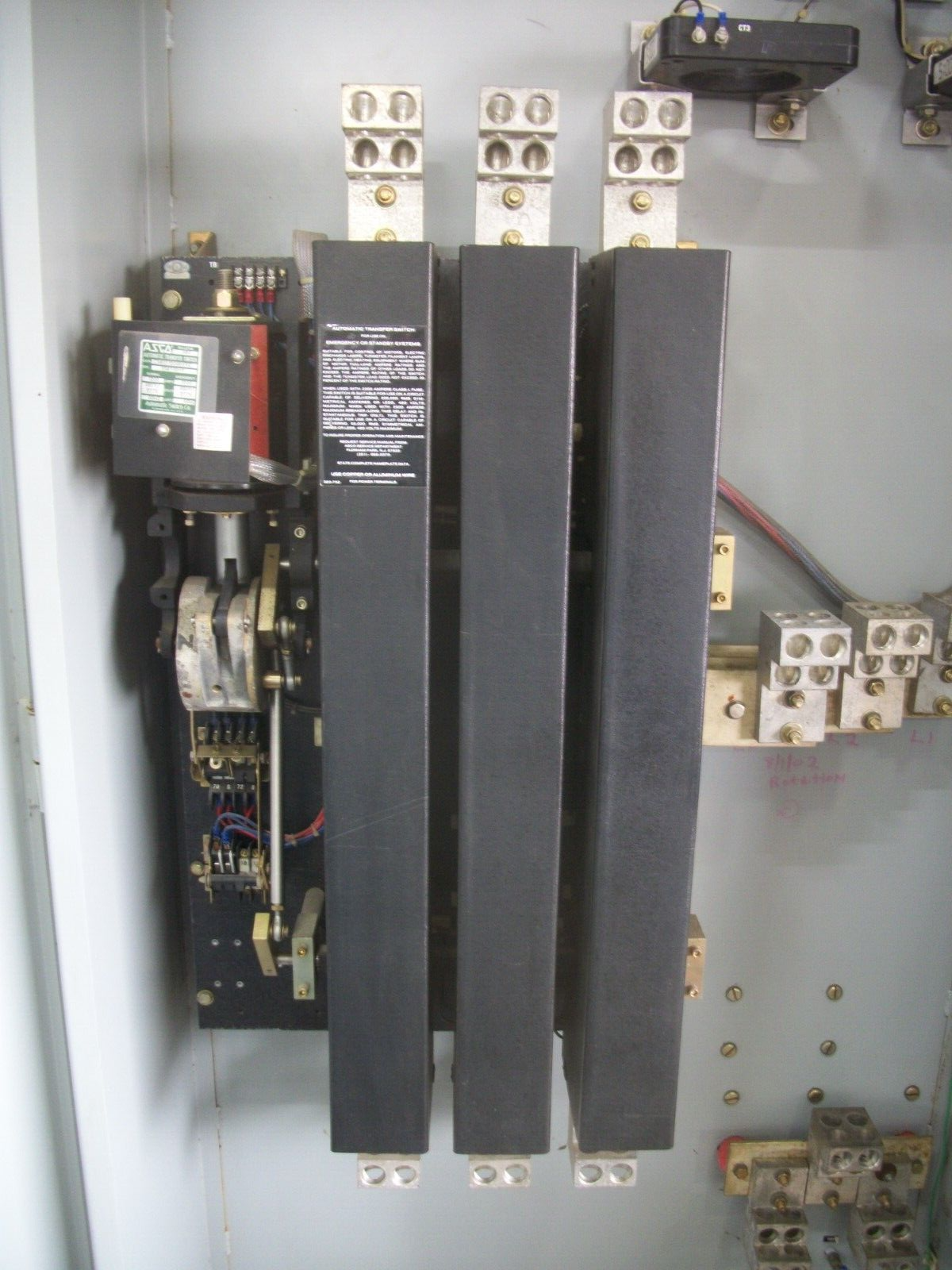 ASCO AUTOMATIC TRANSFER SWITCH CABINET C9403120099XC 1200AMP 480Y/277VOLT