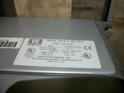 TB WOOD'S E-TRAC WFC HT 15HP AC INVERTER DRIVE WFC2015-0CHT 230VOLT 3PH 46.2AMP