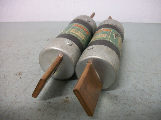 BUSSMANN LOT OF 2 FUSETRON FUSES FRN125 125AMP 250VOLT