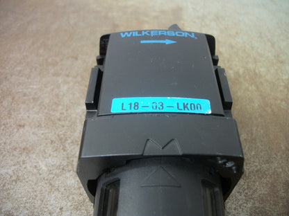 WILKERSON PNEUMATIC LUBRICATOR L18-03-LK00 150PSIG