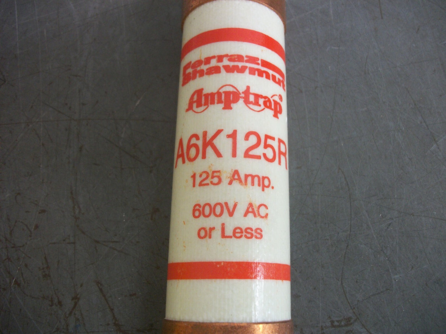 FERRAZ-SHAWMUT AMP-TRAP FUSE A6K125R 125AMP 600VOLT