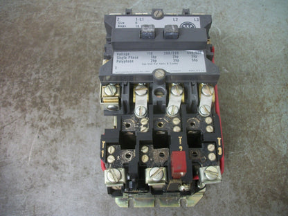 WESTINGHOUSE SIZE 0 MOTOR STARTER A200M0CB 18AMP 480VCOIL 3PH 600V 5HP