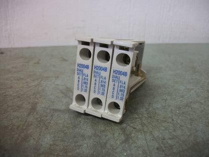 CUTLER-HAMMER LOT OF 3 FREEDOM SERIES OVERLOAD RELAY HEATERS H2004B