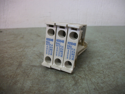 CUTLER-HAMMER LOT OF 3 FREEDOM SERIES OVERLOAD RELAY HEATERS H2004B
