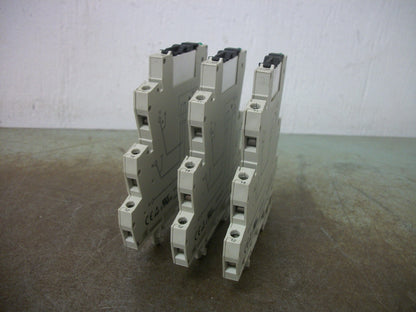 WEIDMULLER LOT OF 3 SOLID STATE RELAY MODULES 8596060000 24VDC 6AMP